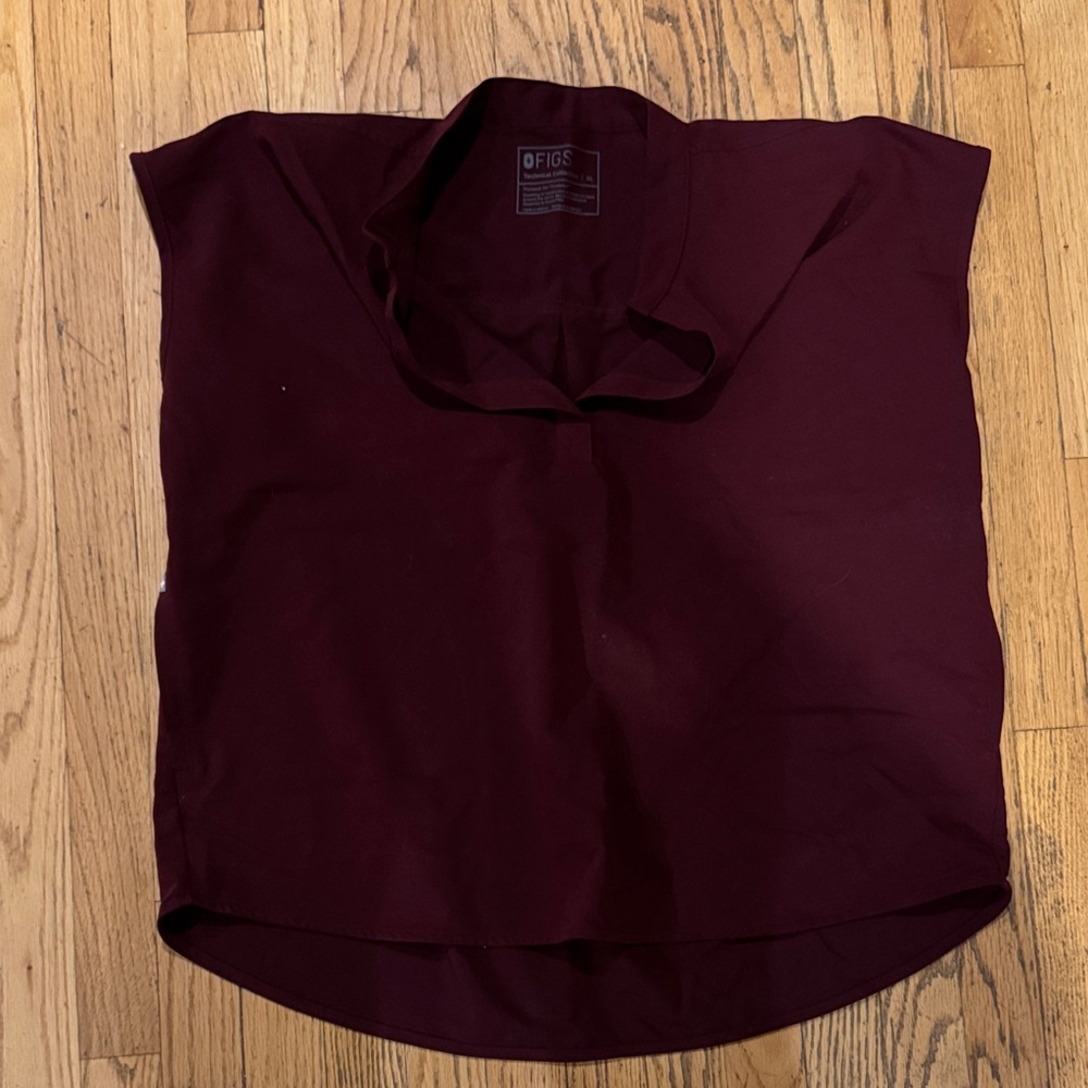 Figs Women's Top in Burgundy